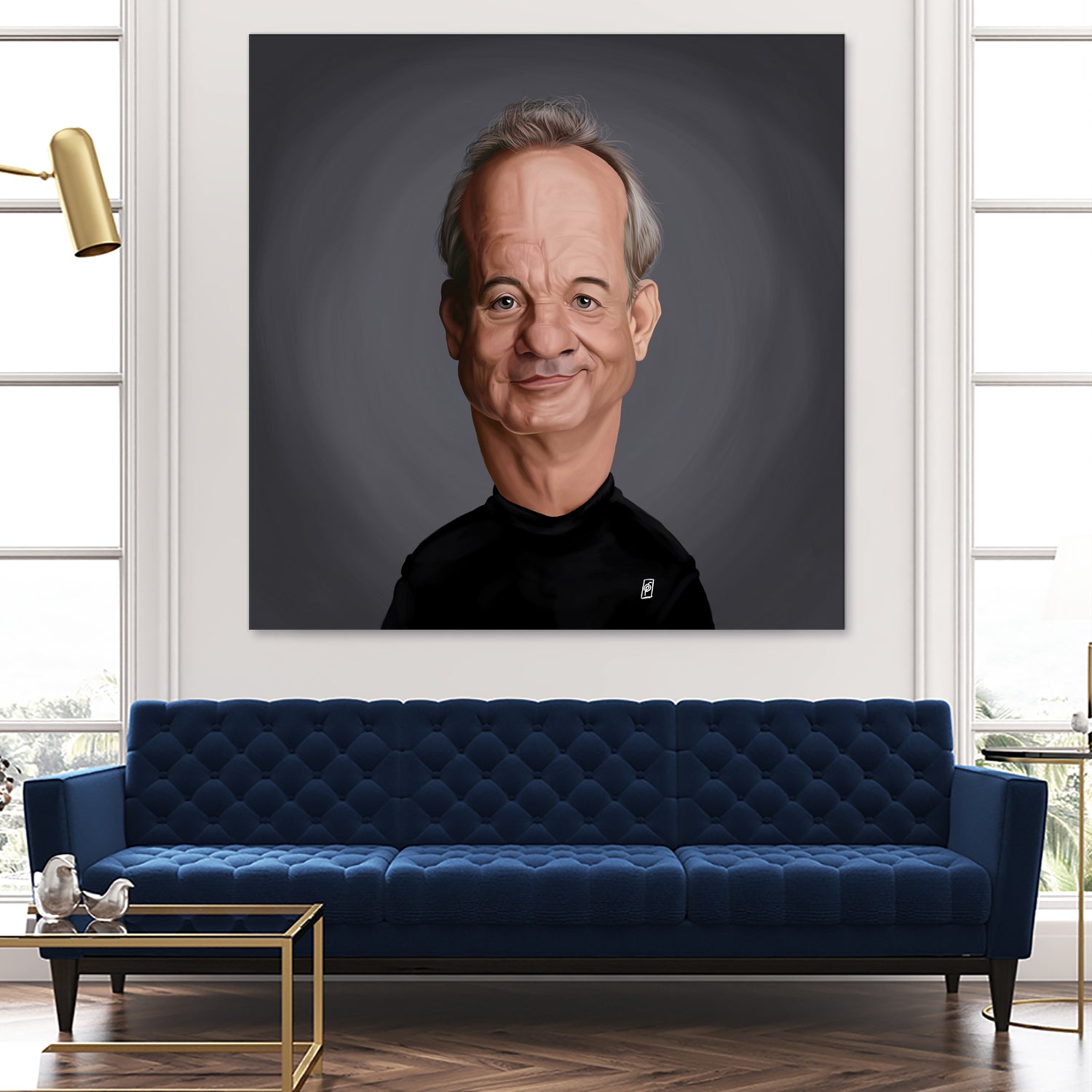 Bill Murray by Rob Snow on GIANT ART - black digital painting