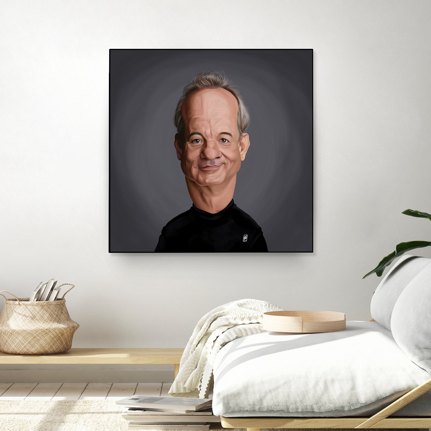 Bill Murray by Rob Snow on GIANT ART - black digital painting