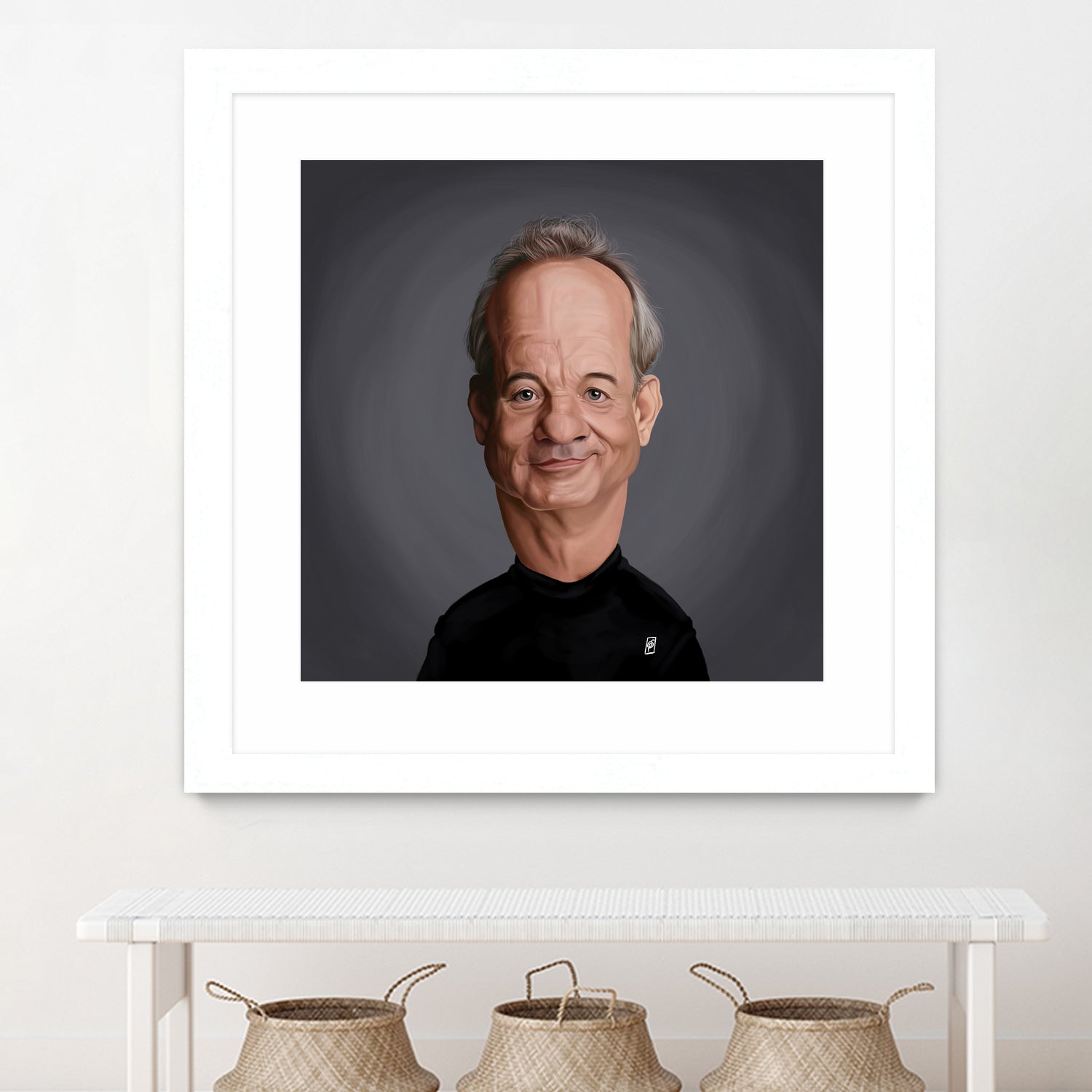 Bill Murray by Rob Snow on GIANT ART - black digital painting