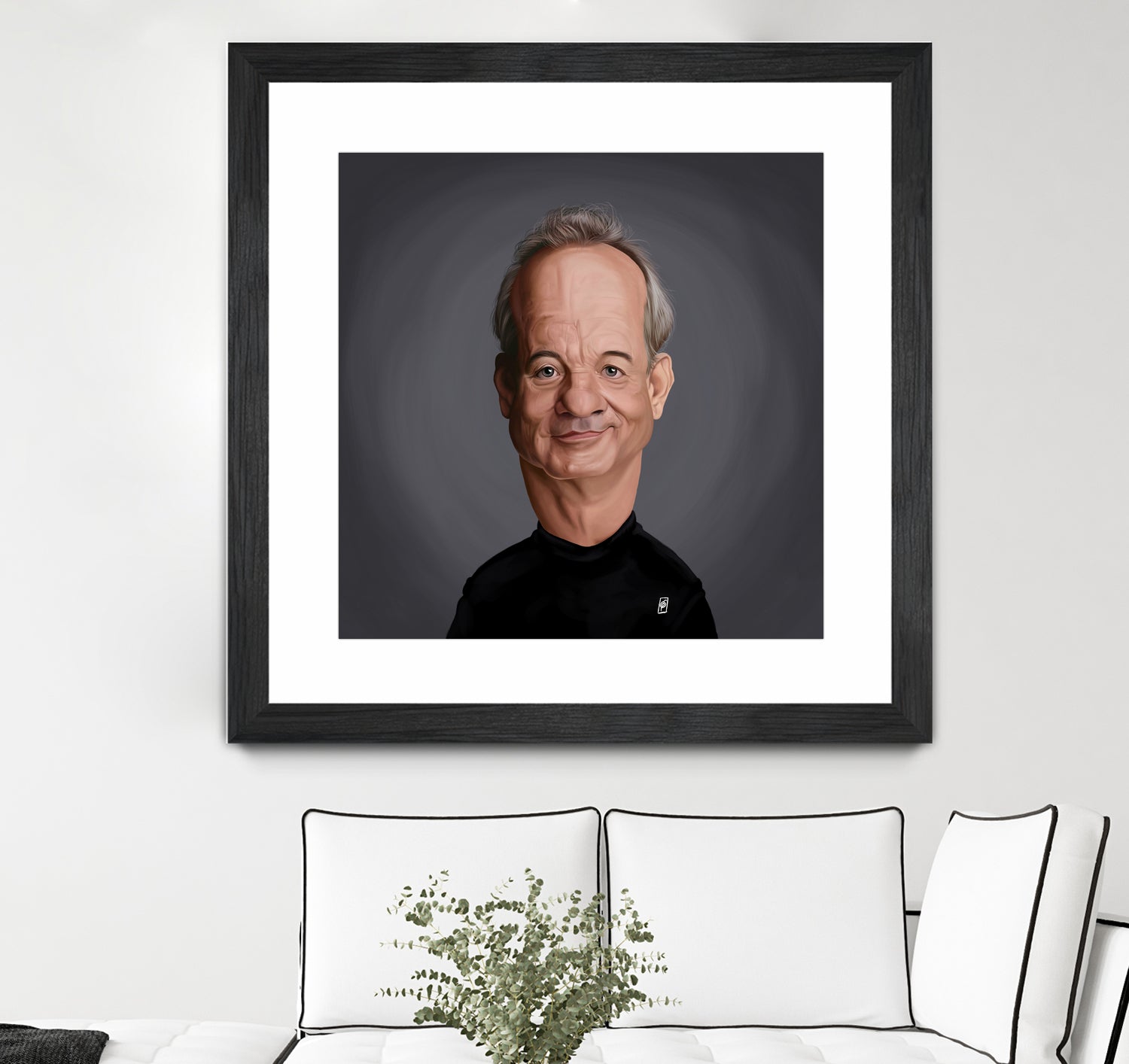 Bill Murray by Rob Snow on GIANT ART - black digital painting