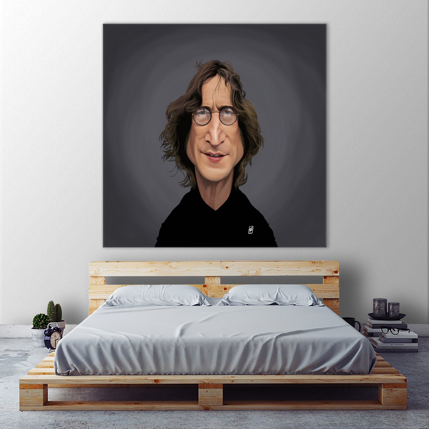 John Lennon by Rob Snow on GIANT ART - black digital painting