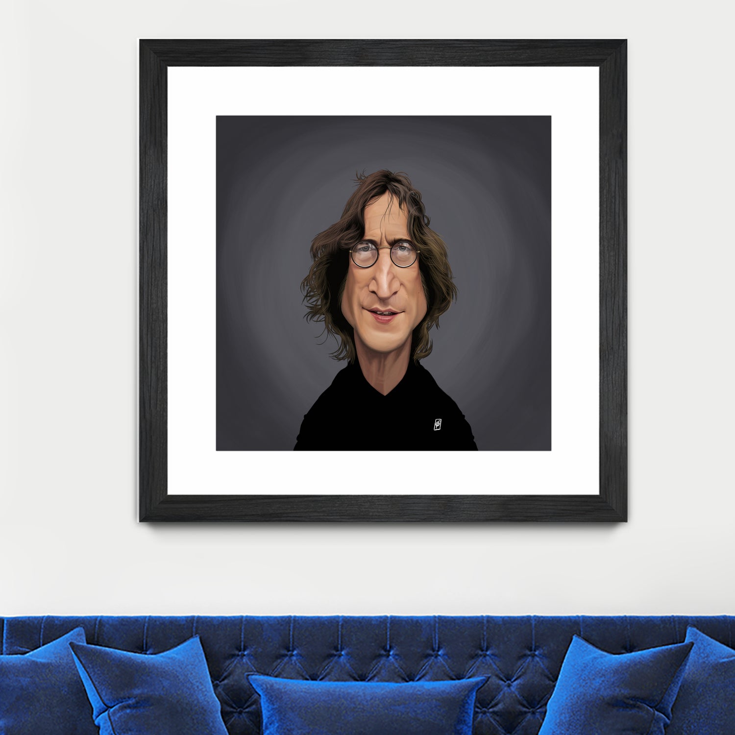 John Lennon by Rob Snow on GIANT ART - black digital painting