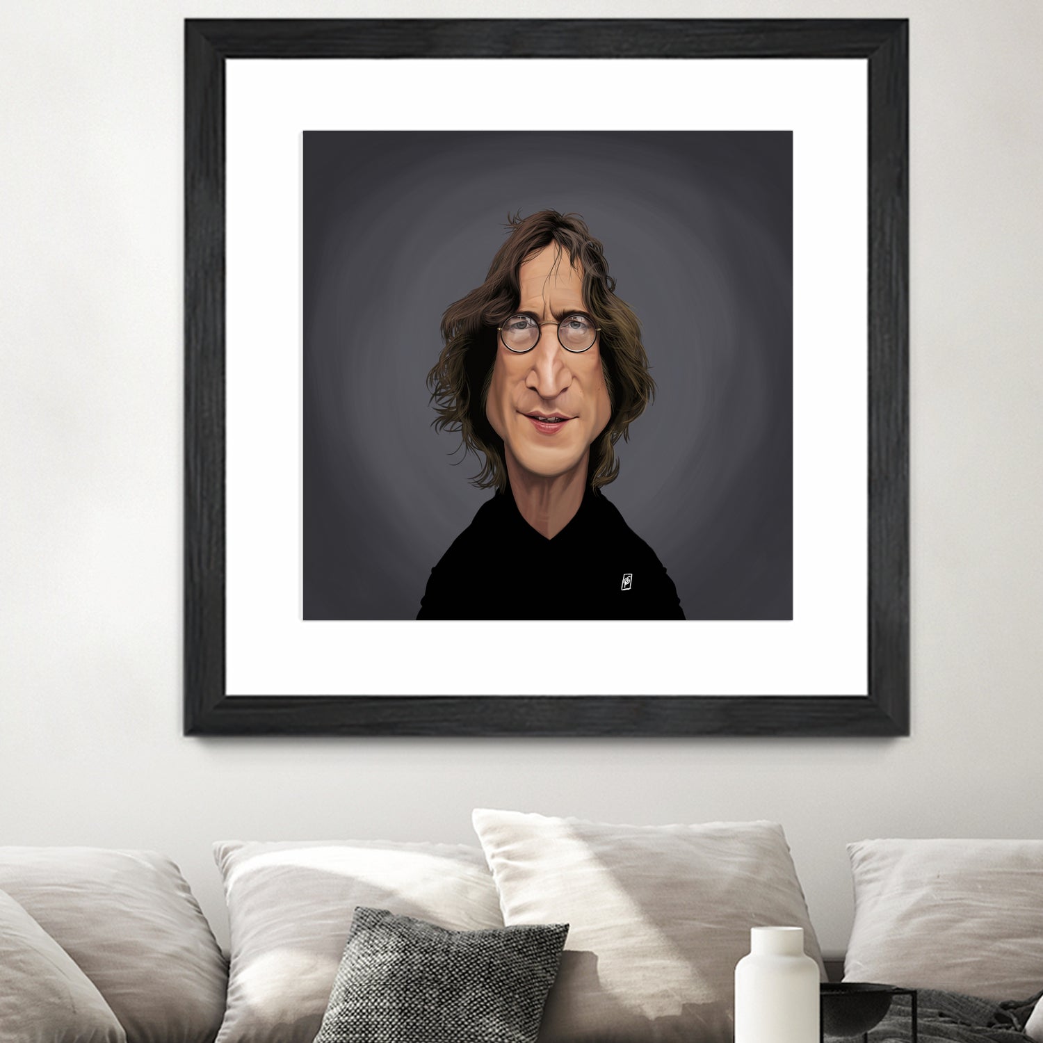 John Lennon by Rob Snow on GIANT ART - black digital painting