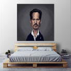 Johnny Depp by Rob Snow on GIANT ART - black digital painting