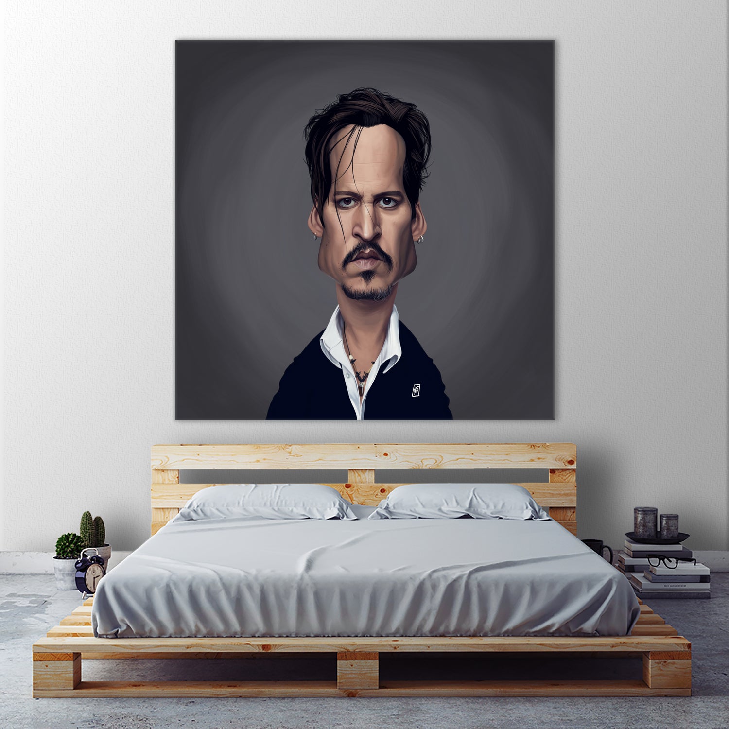 Johnny Depp by Rob Snow on GIANT ART - black digital painting