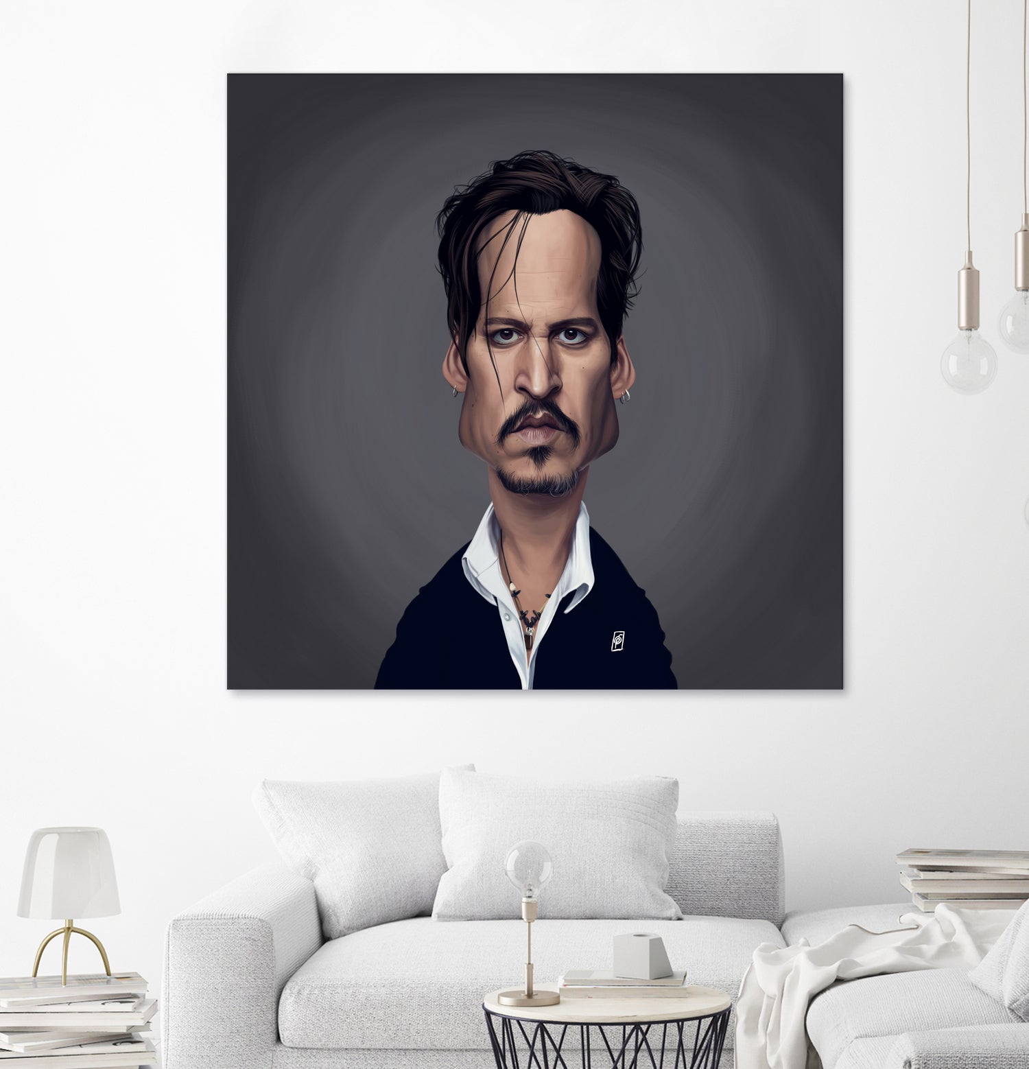 Johnny Depp by Rob Snow on GIANT ART - black digital painting