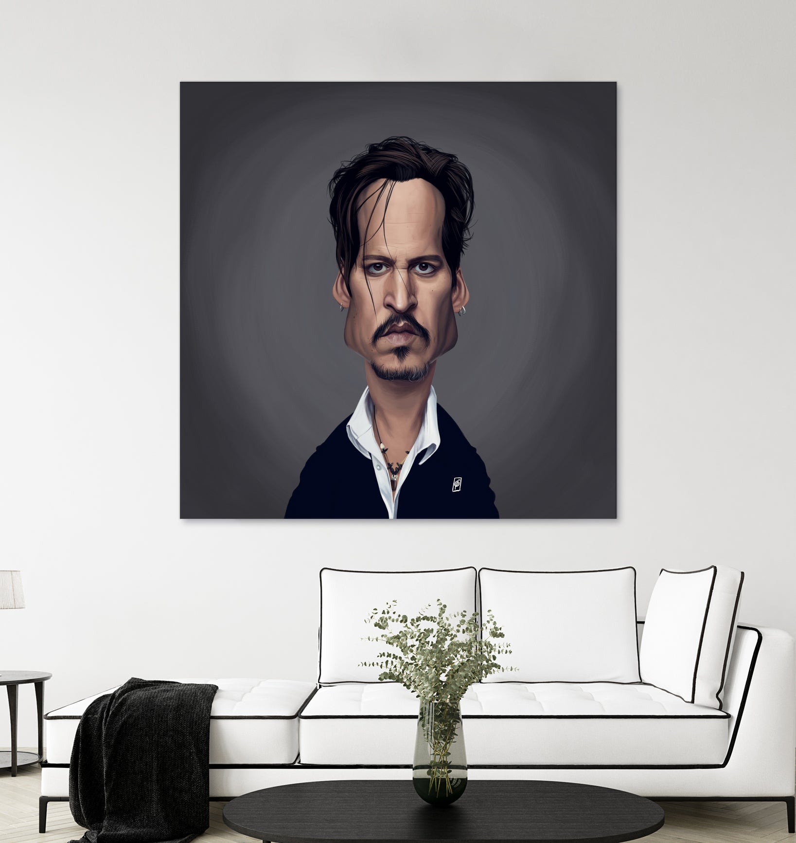 Johnny Depp by Rob Snow on GIANT ART - black digital painting