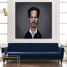 Johnny Depp by Rob Snow on GIANT ART - black digital painting