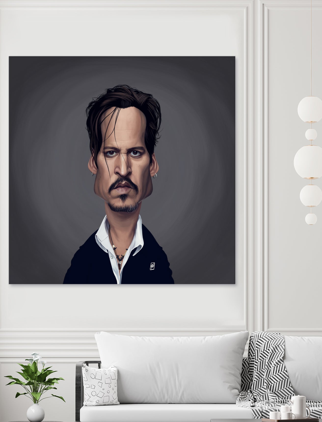 Johnny Depp by Rob Snow on GIANT ART - black digital painting