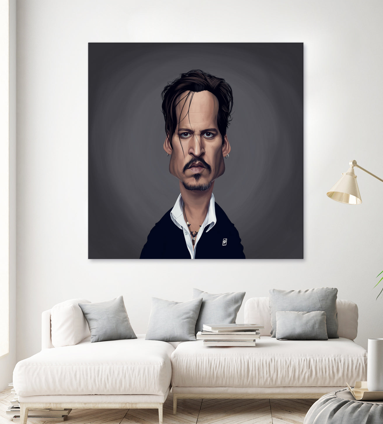 Johnny Depp by Rob Snow on GIANT ART - black digital painting