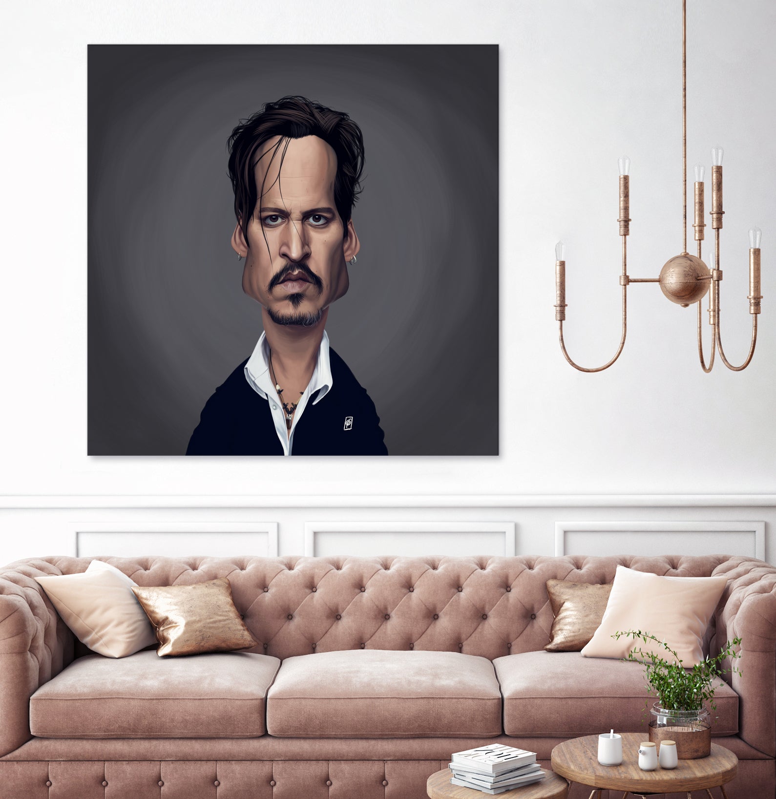 Johnny Depp by Rob Snow on GIANT ART - black digital painting