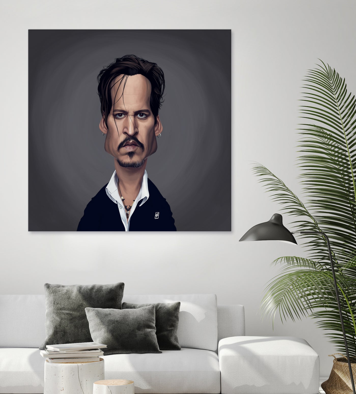 Johnny Depp by Rob Snow on GIANT ART - black digital painting