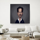 Johnny Depp by Rob Snow on GIANT ART - black digital painting