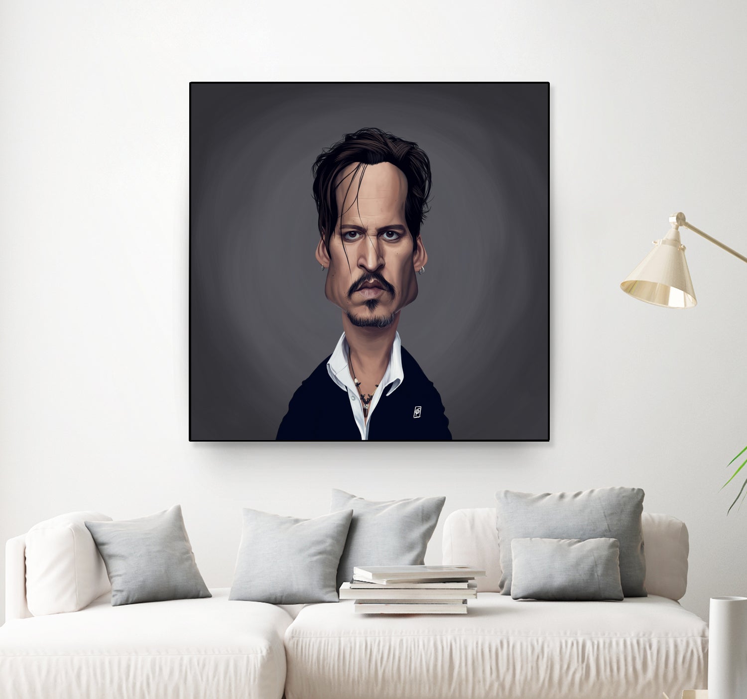 Johnny Depp by Rob Snow on GIANT ART - black digital painting