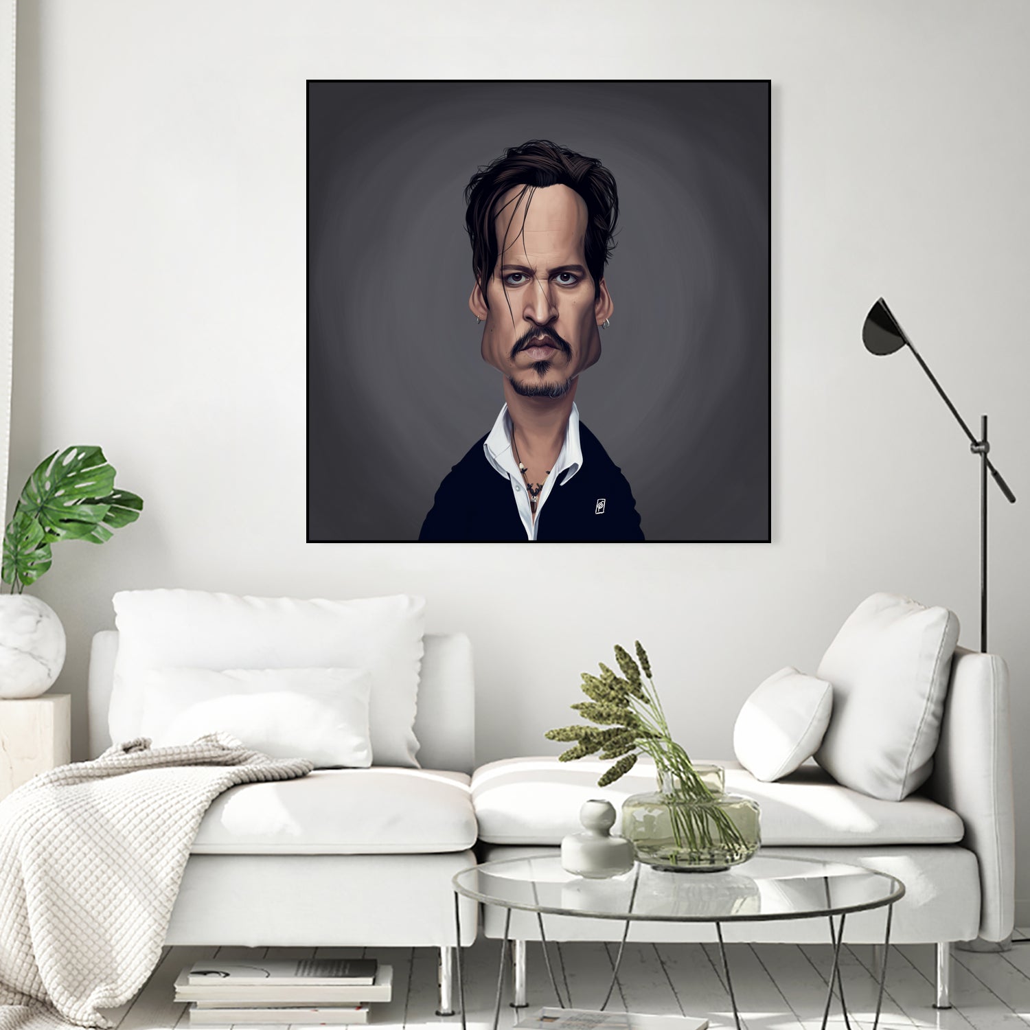 Johnny Depp by Rob Snow on GIANT ART - black digital painting