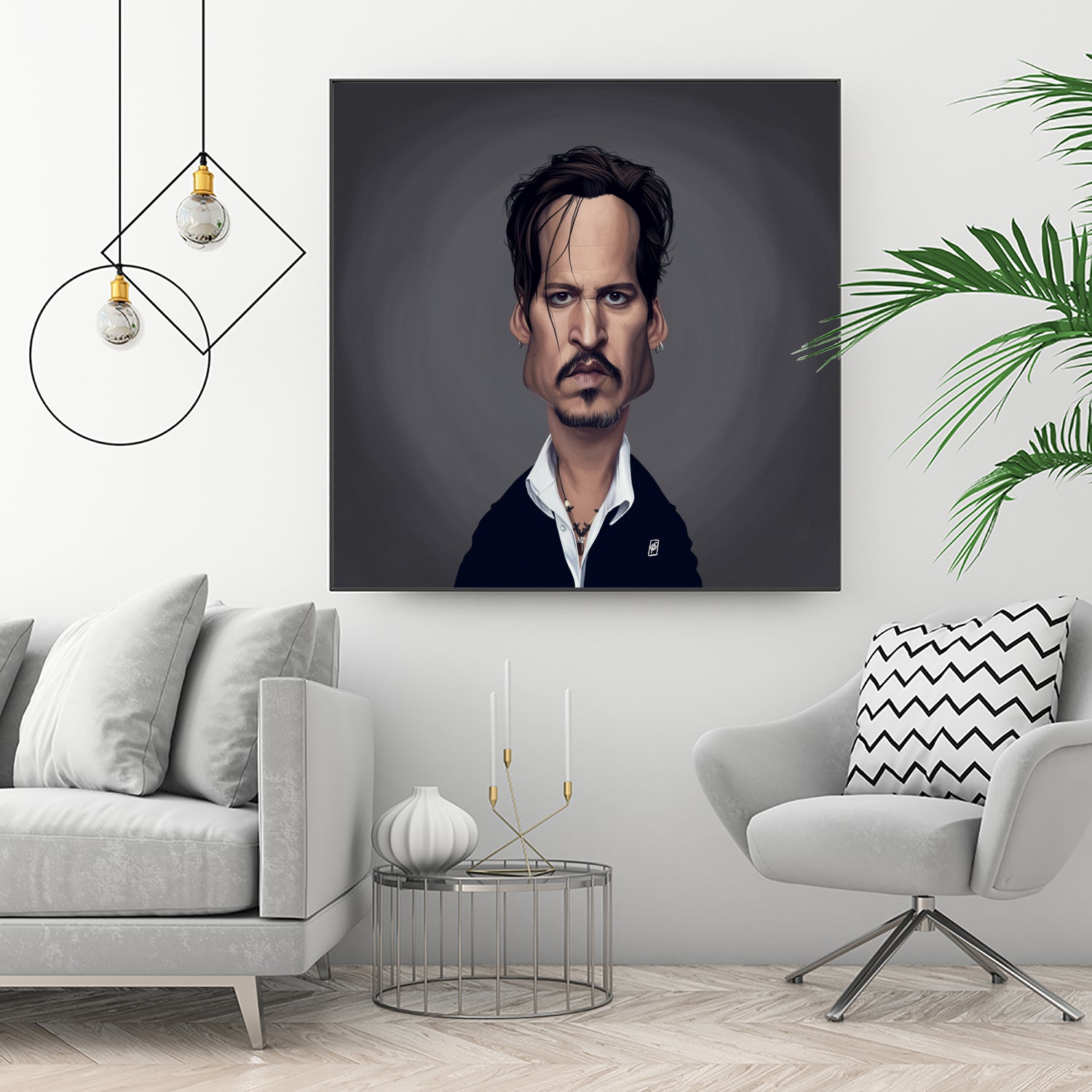 Johnny Depp by Rob Snow on GIANT ART - black digital painting