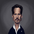 Johnny Depp by Rob Snow on GIANT ART - black digital painting