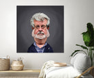 George Lucas by Rob Snow on GIANT ART - blue digital painting