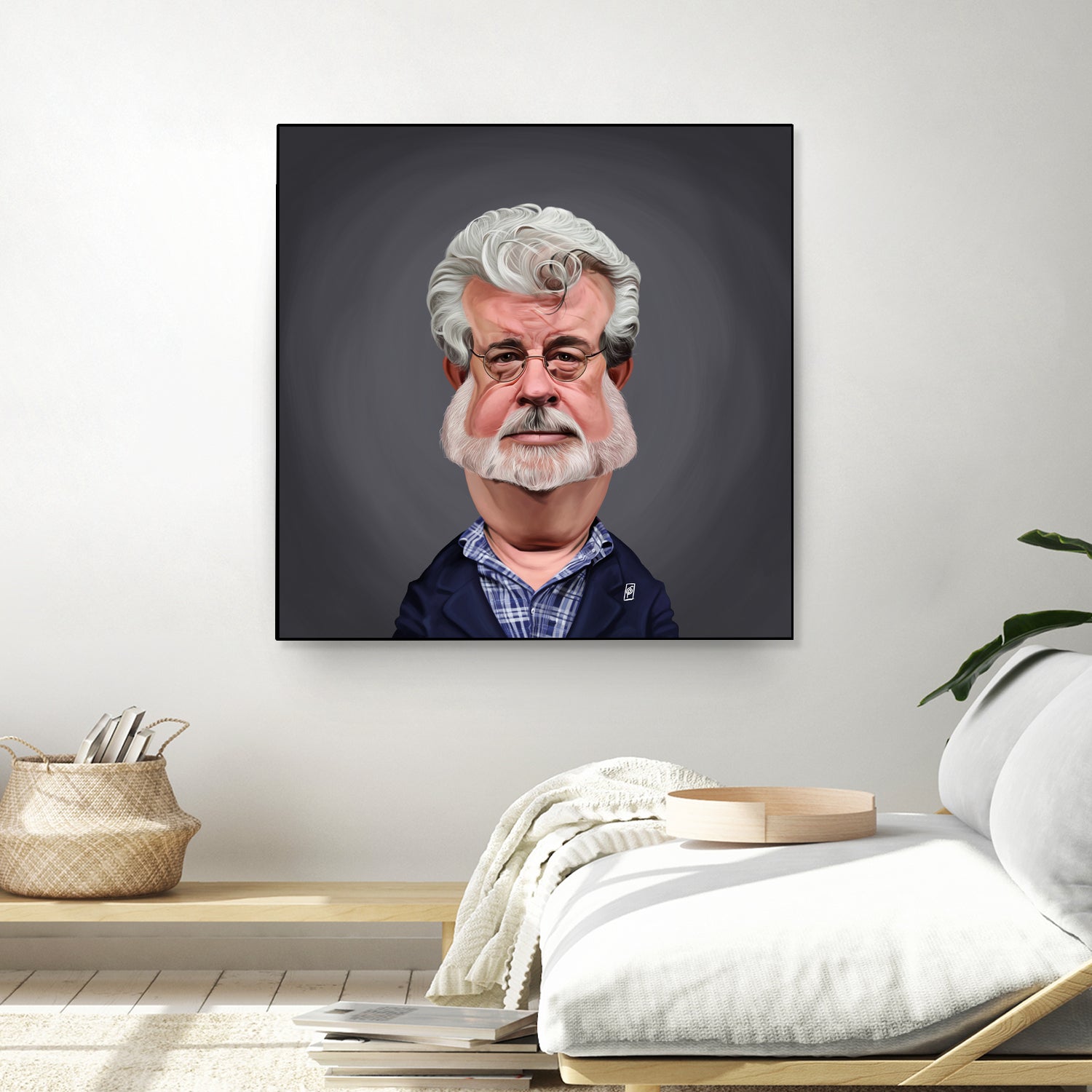 George Lucas by Rob Snow on GIANT ART - blue digital painting