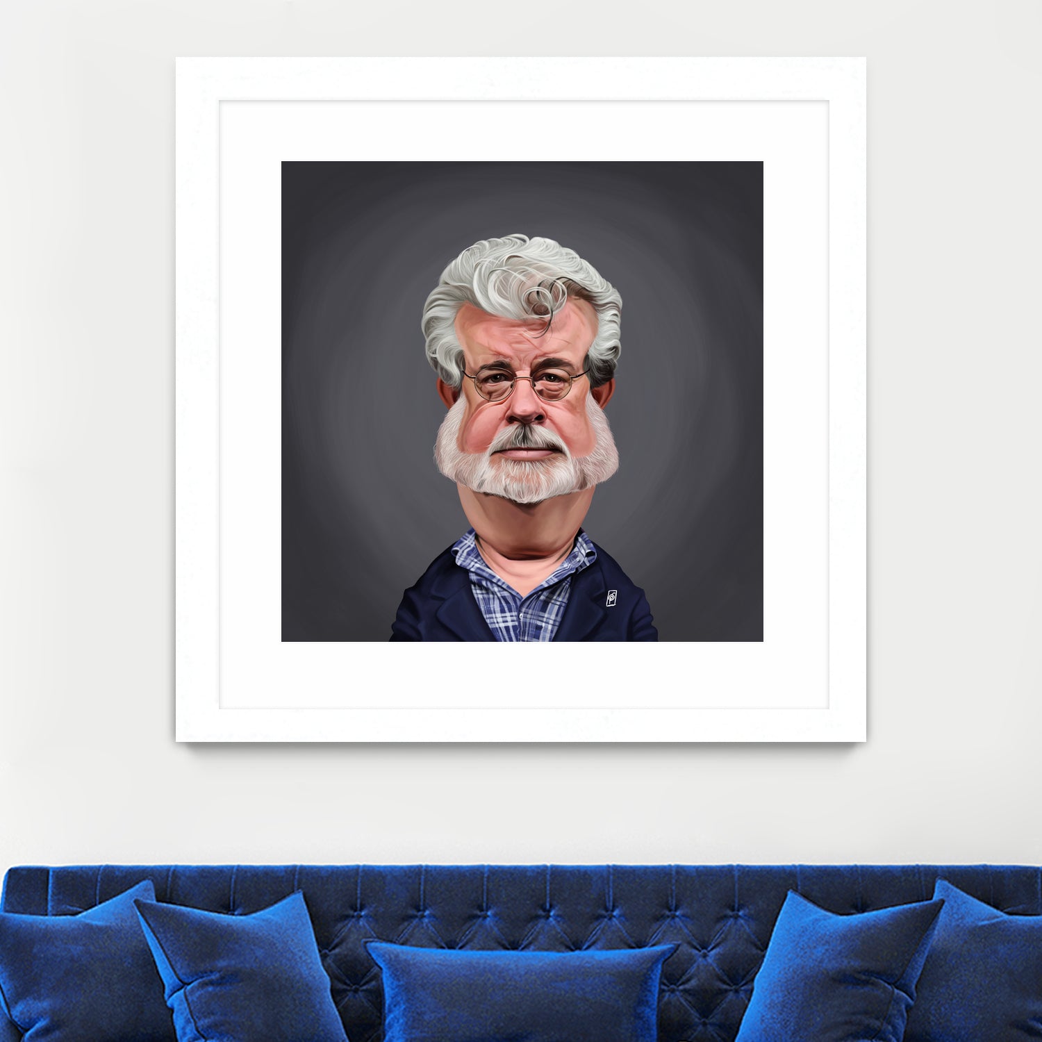 George Lucas by Rob Snow on GIANT ART - blue digital painting