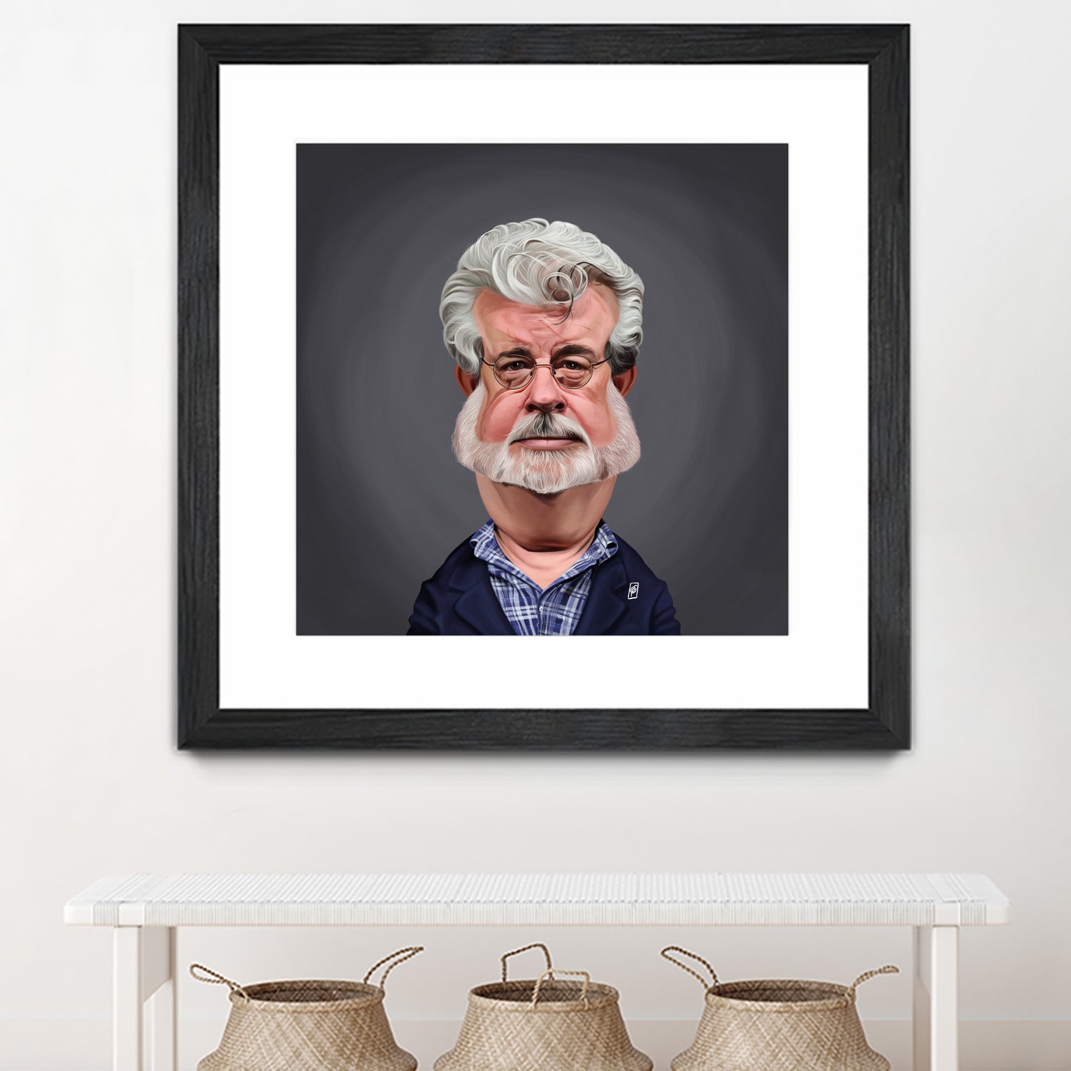 George Lucas by Rob Snow on GIANT ART - blue digital painting