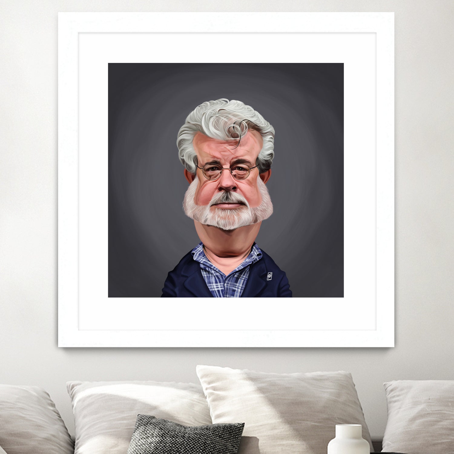 George Lucas by Rob Snow on GIANT ART - blue digital painting