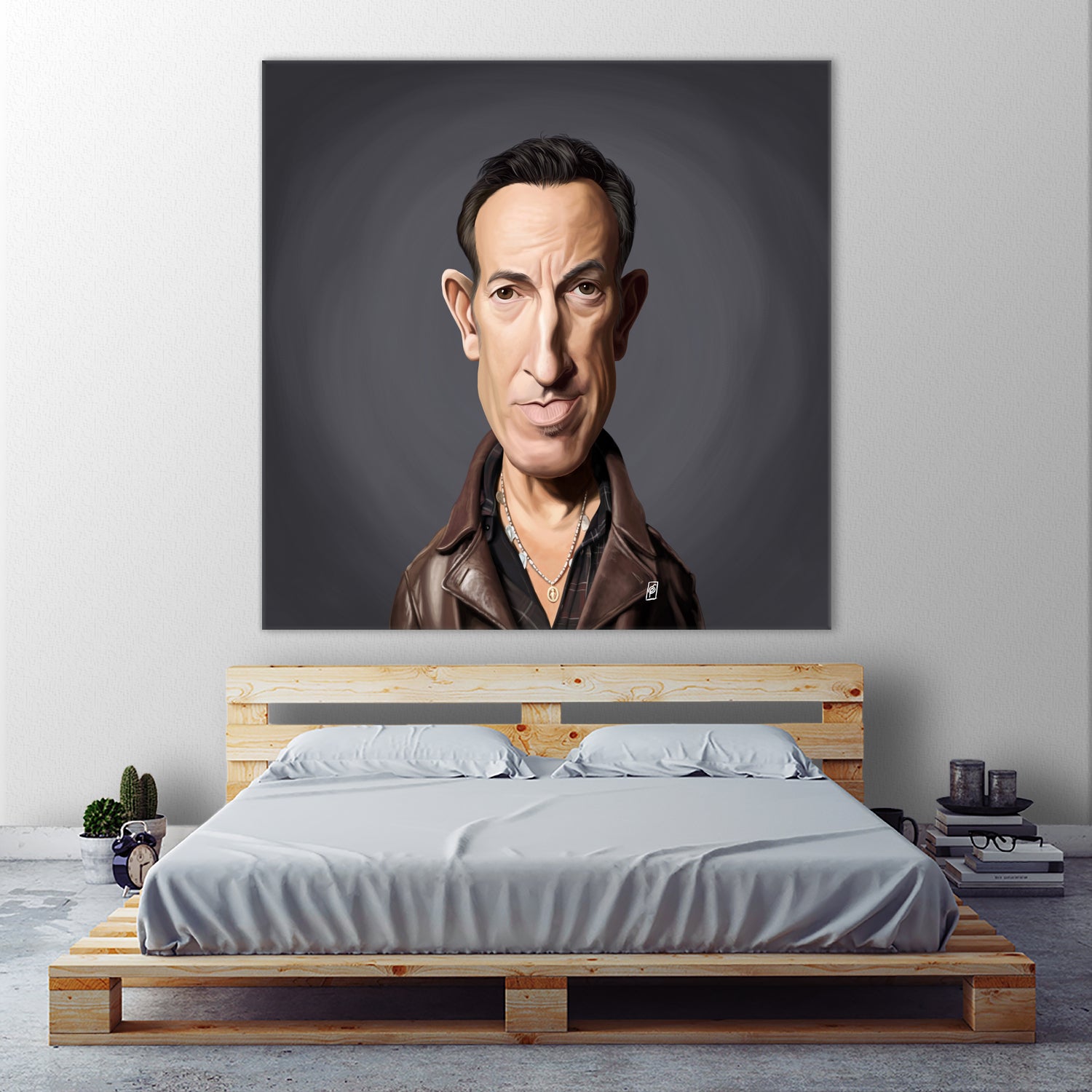 Bruce Springsteen by Rob Snow on GIANT ART - brown digital painting