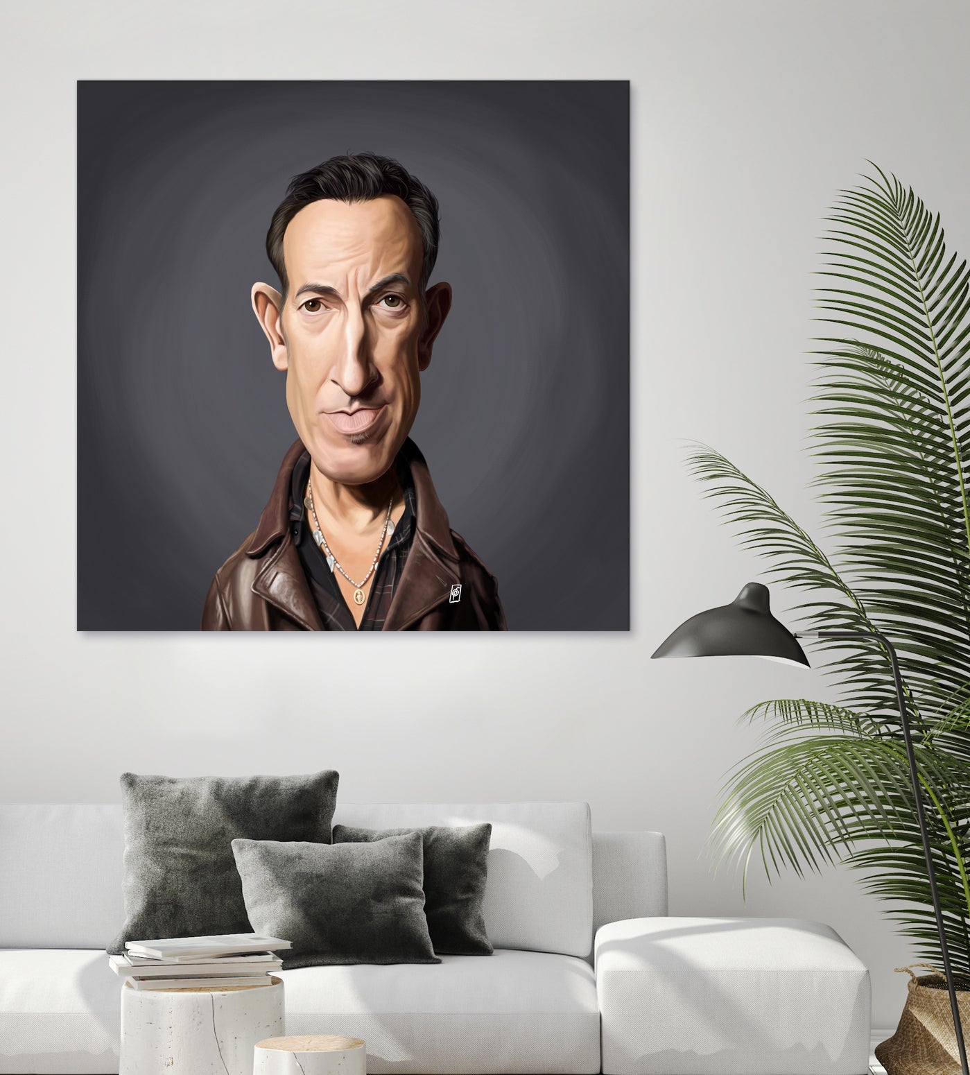 Bruce Springsteen by Rob Snow on GIANT ART - brown digital painting