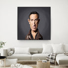 Bruce Springsteen by Rob Snow on GIANT ART - brown digital painting