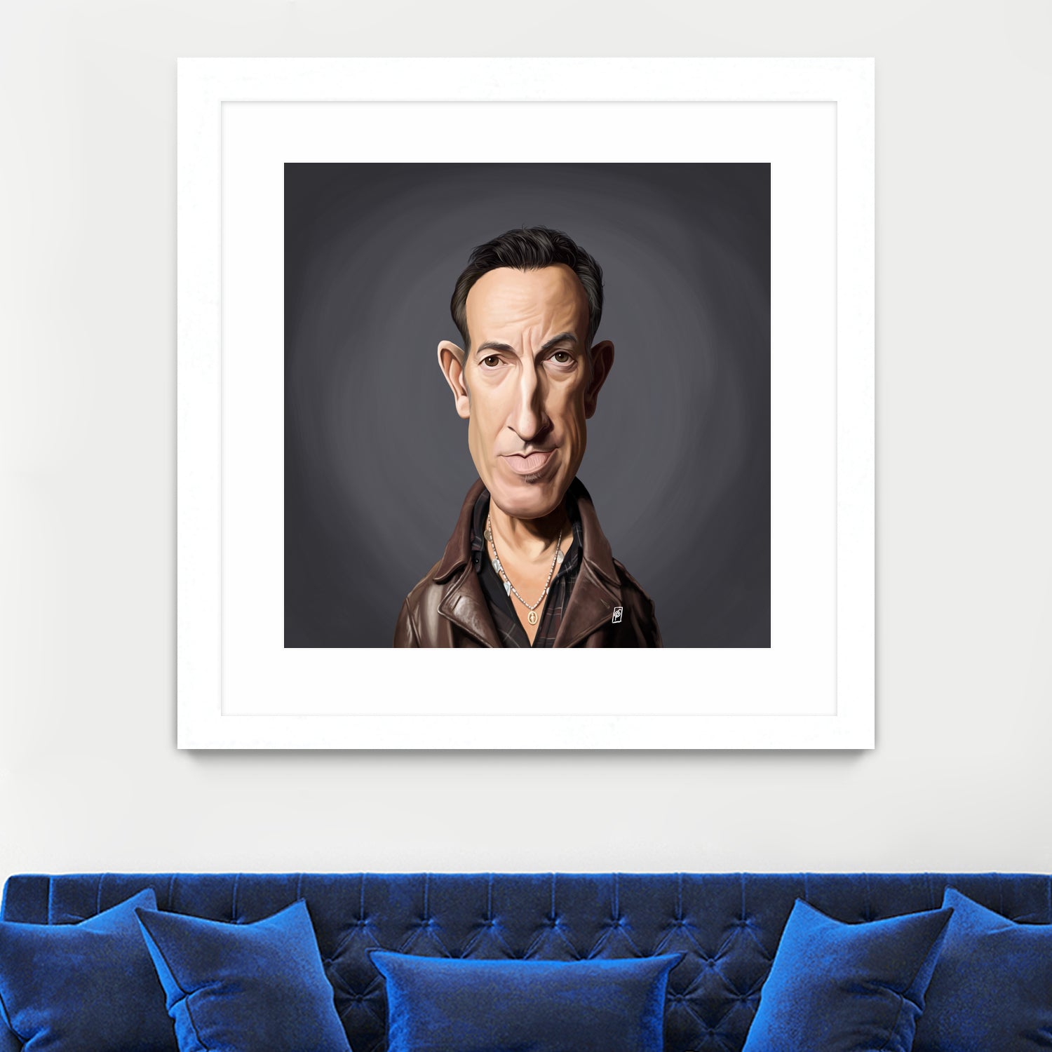 Bruce Springsteen by Rob Snow on GIANT ART - brown digital painting