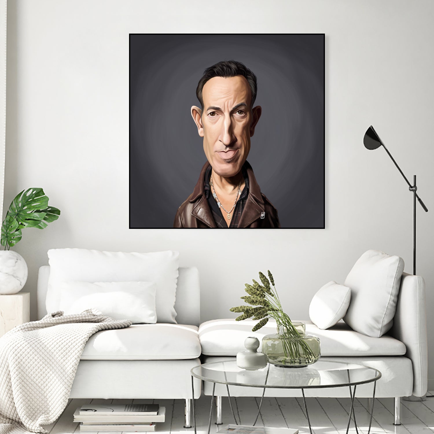 Bruce Springsteen by Rob Snow on GIANT ART - brown digital painting