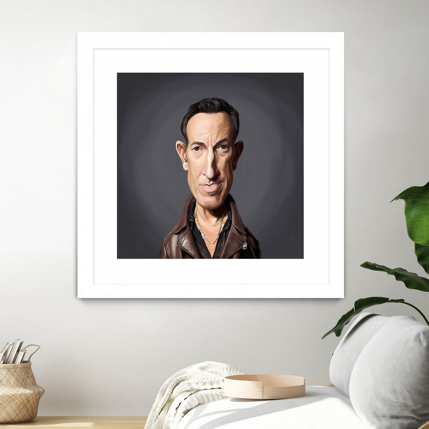 Bruce Springsteen by Rob Snow on GIANT ART - brown digital painting