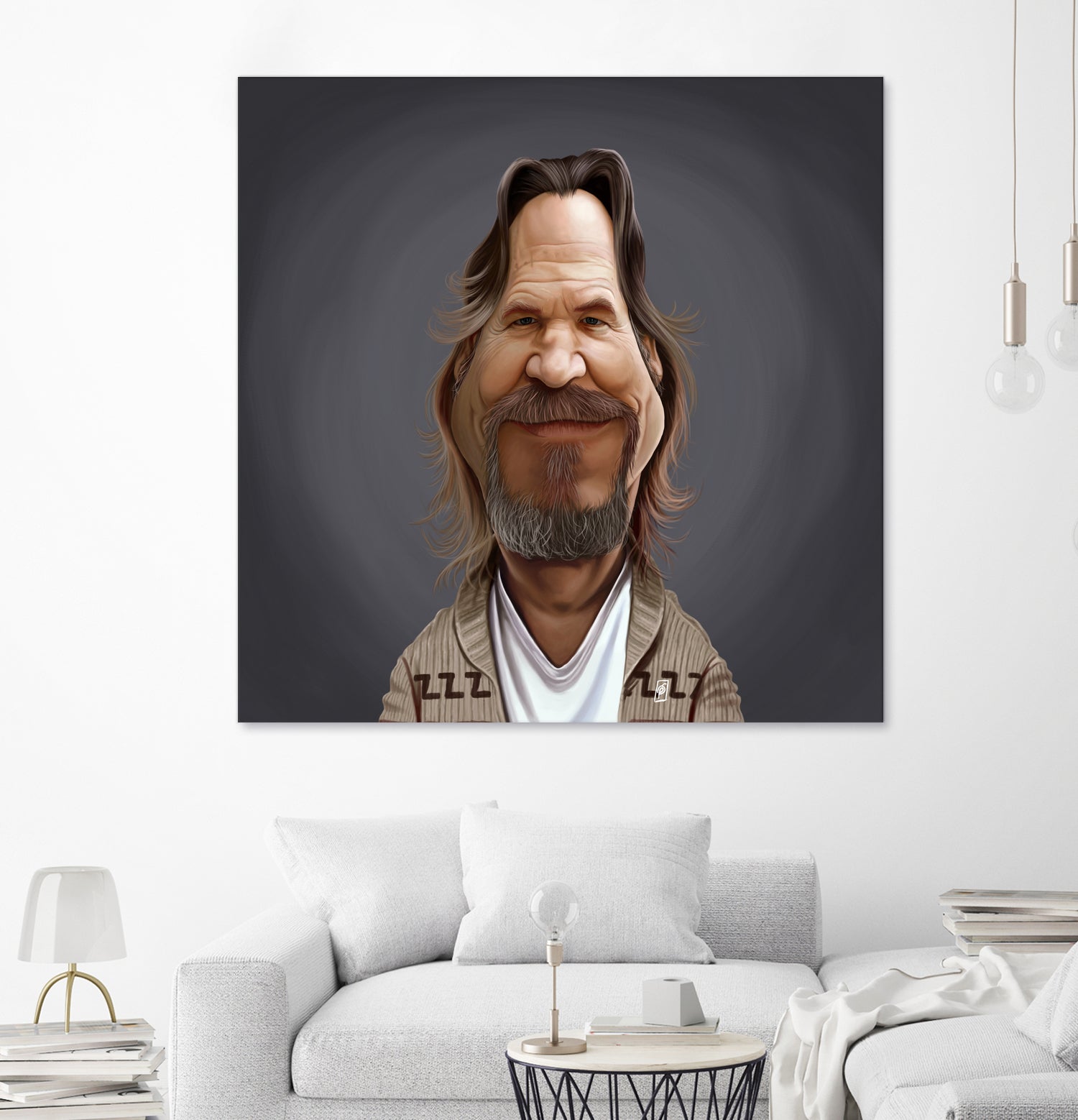 Jeff Bridges by Rob Snow on GIANT ART - brown digital painting