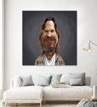 Jeff Bridges by Rob Snow on GIANT ART - brown digital painting