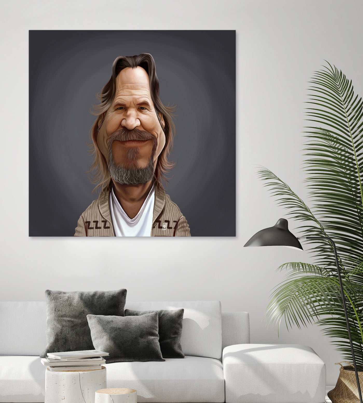 Jeff Bridges by Rob Snow on GIANT ART - brown digital painting