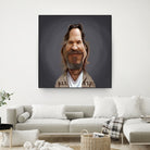 Jeff Bridges by Rob Snow on GIANT ART - brown digital painting