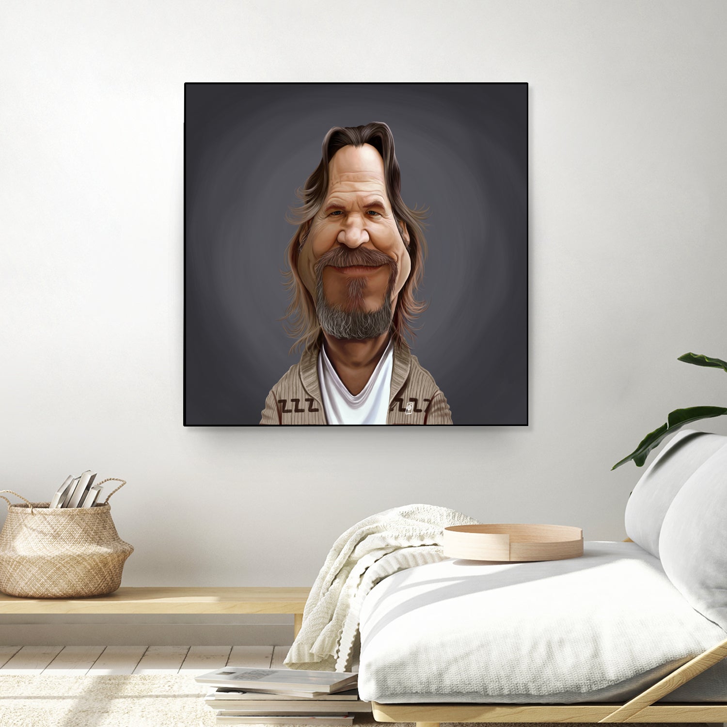 Jeff Bridges by Rob Snow on GIANT ART - brown digital painting