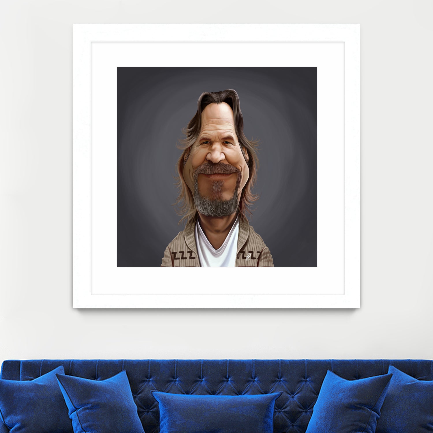 Jeff Bridges by Rob Snow on GIANT ART - brown digital painting