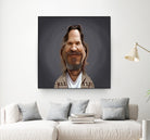 Jeff Bridges by Rob Snow on GIANT ART - brown digital painting