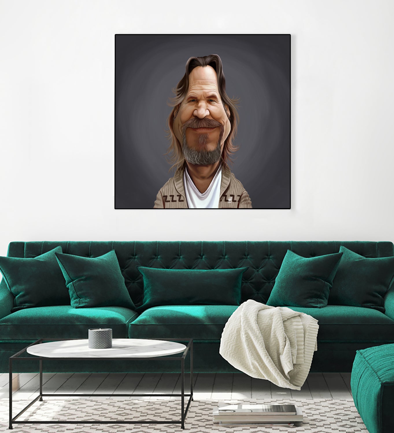 Jeff Bridges by Rob Snow on GIANT ART - brown digital painting