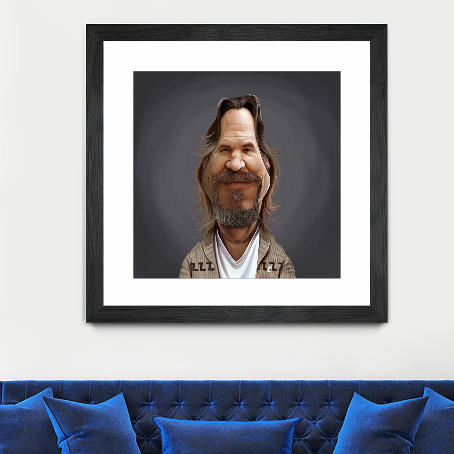 Jeff Bridges by Rob Snow on GIANT ART - brown digital painting