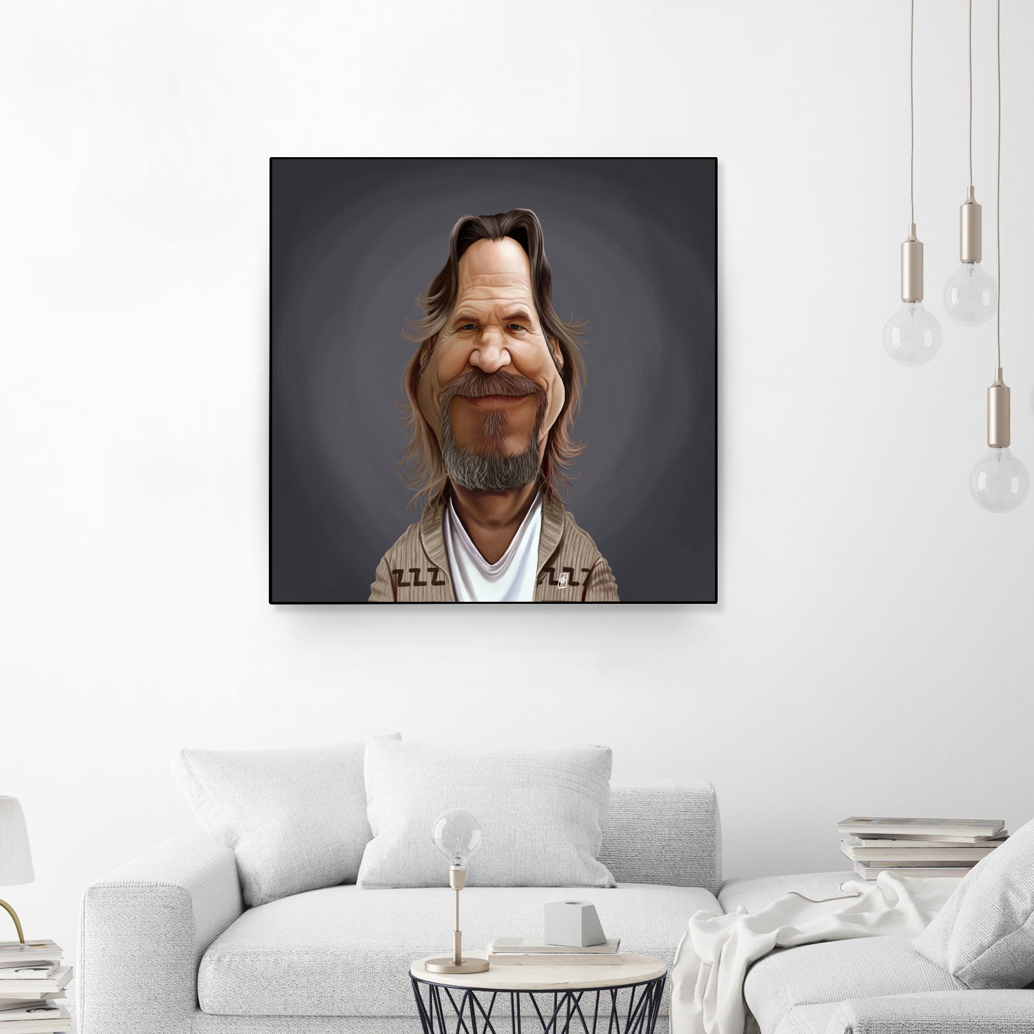 Jeff Bridges by Rob Snow on GIANT ART - brown digital painting