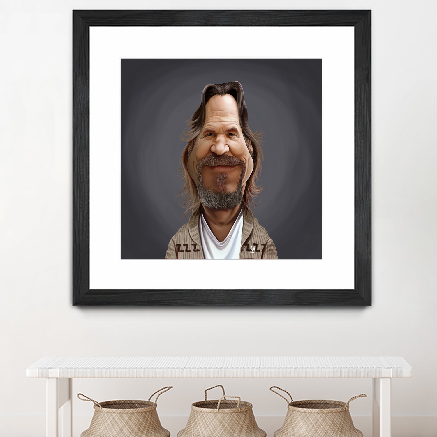 Jeff Bridges by Rob Snow on GIANT ART - brown digital painting