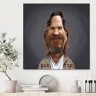 Jeff Bridges by Rob Snow on GIANT ART - brown digital painting