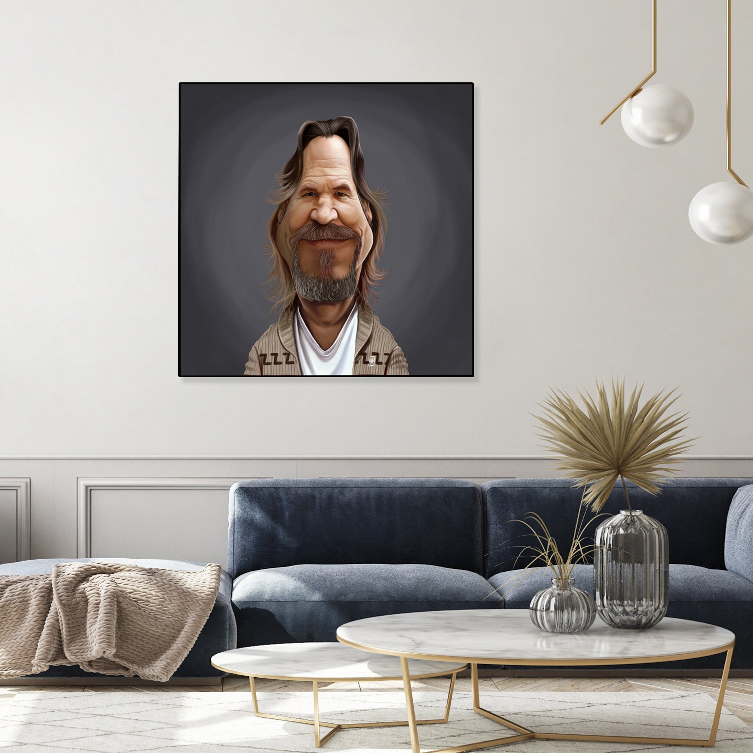 Jeff Bridges by Rob Snow on GIANT ART - brown digital painting