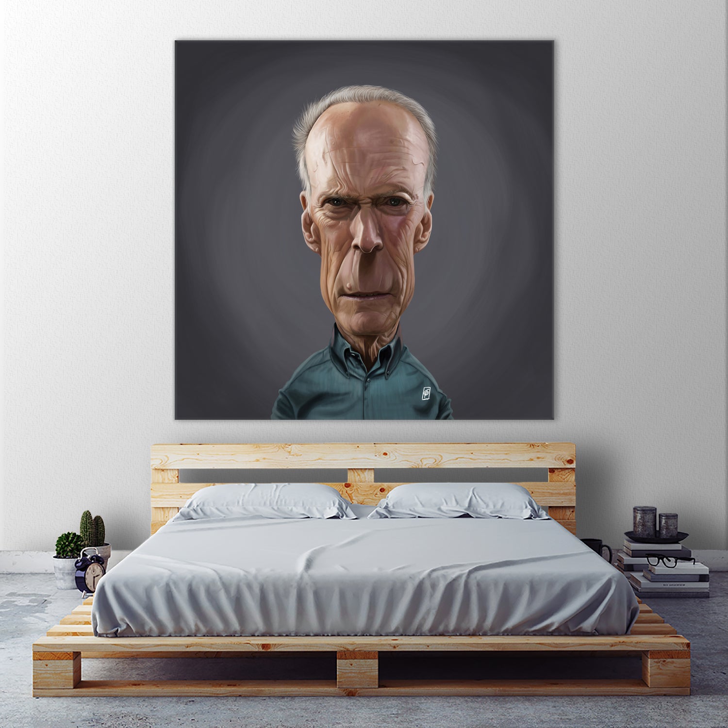 Clint Eastwood by Rob Snow on GIANT ART - brown digital painting