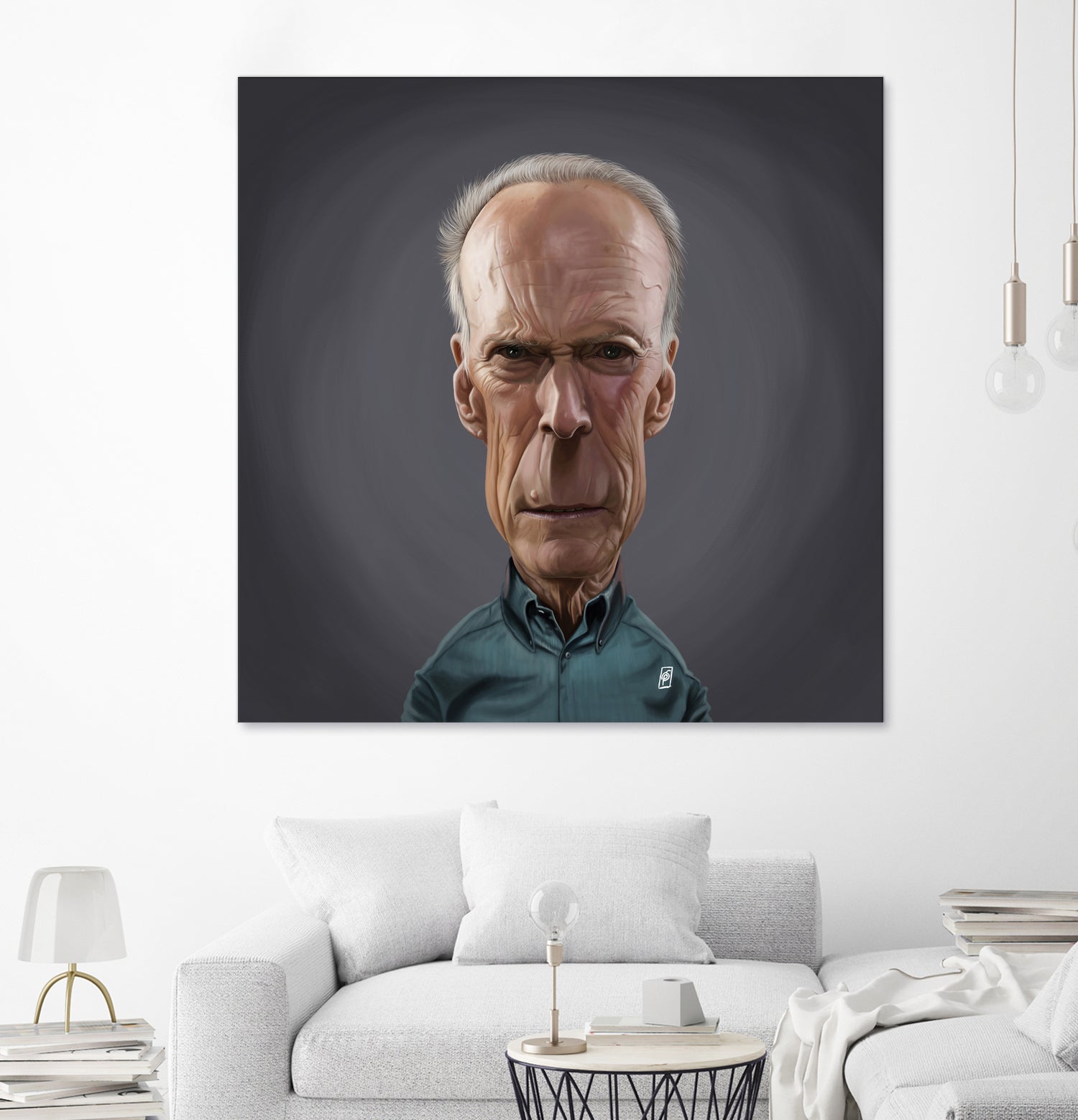 Clint Eastwood by Rob Snow on GIANT ART - brown digital painting