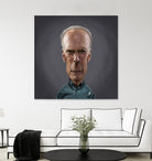 Clint Eastwood by Rob Snow on GIANT ART - brown digital painting