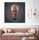 Clint Eastwood by Rob Snow on GIANT ART - brown digital painting