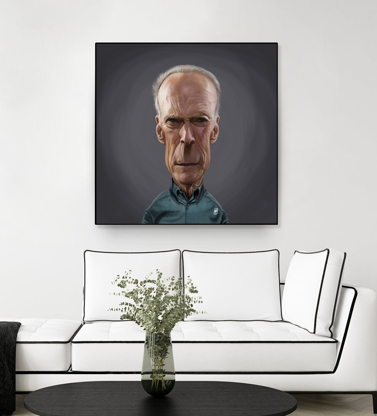 Clint Eastwood by Rob Snow on GIANT ART - brown digital painting